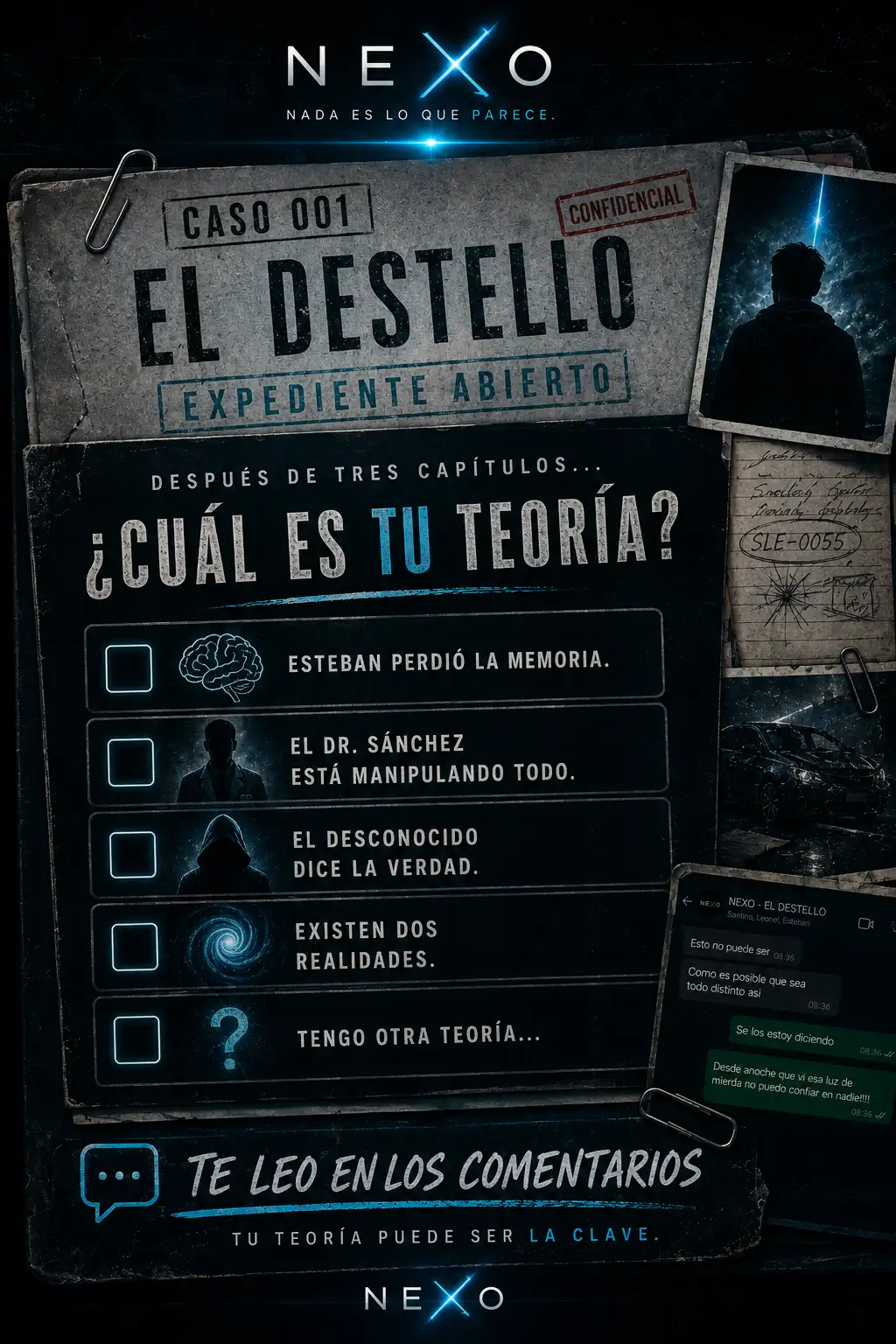 Post publicación El Destello Capítulo 3 - Cuál es tu teoría